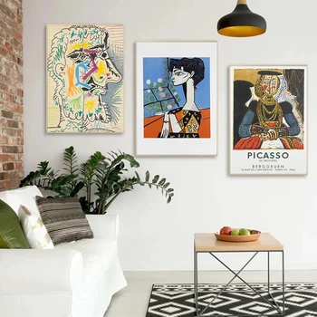 Celebrul Arta Abstractă Pablo Picasso Panza Pictura Postere si Printuri de Arta de Perete Imagini pentru Living Home Decor de Perete Cuadros