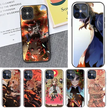 Demon Slayer Rengoku Kyoujurou Caz pentru iPhone 11 12 Mini Max Pro 7 8 6 Plus 6S Plus X XS Max XR SE(2020) Telefon husă Moale Shell