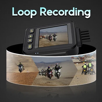 Motocicleta de Conducere Recorder DVR Dual Camera Motocicleta DVR Fata Spate Camera Dublă de Conducere Recorder Video de Bord Cam