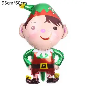1 buc 2021 Crăciun Fericit Baloane de Dimensiuni Mari Moș crăciun, om de Zăpadă, Pom de Fericit Petrecere de Anul Nou Decorare Jucării pentru Copii Cadouri
