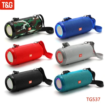 T&G TG537 Nou Difuzor Portabil fără Fir Bluetooth Boxe Difuzor rezistent la apa Cu o Atmosferă de Lumină Suport Radio FM AUX TF