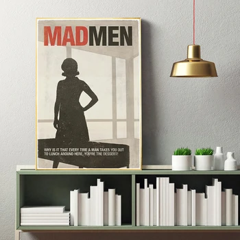 Vintage Mad Men Postere si Printuri Film Clasic Panza Picturi Poze de Perete pentru Camera de zi Decor Acasă