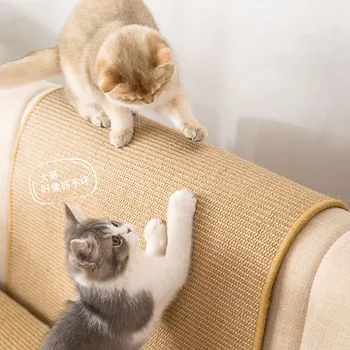 Cat Scratcher Sisal Covoras de Bord zgarieturii de Pisica pentru a Ascuți Unghiile Racleta Pisici Copac Pisica Jucării Scaun Masa Canapea Saltele Mobilier Protector