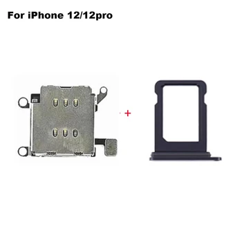 Dual Sim Slot pentru Card Socket Flex Cablu Înlocuitor pentru iPhone 12 Pro Max Dual SIM Card Reader+SIM tray Holder Slot Adaptor