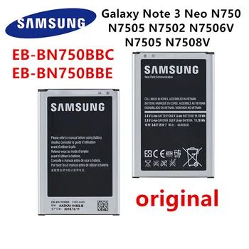 SAMSUNG Orginal EB-BN750CBE EB-BN750BBE Baterie 3100mAh Pentru Samsung Galaxy Note 3 NEO Note 3 mini N7506V SM-N7505 N7508V N750