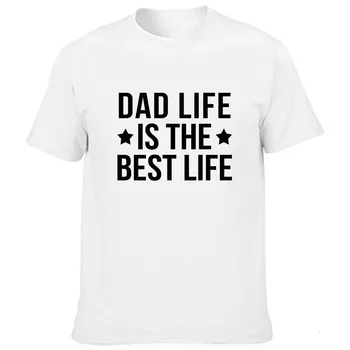 PAPA Pătrat Tată Viata Bărbați Harajuku Camasi Casual cel Mai bun Tata Cadou de Ziua Tatălui Amuzant Maneca Scurta tricou Rotund Gat Haine