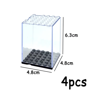3 Pași Praf Acrilic Cutie Cifre Bloc de Afișare cabinet de praf de asamblare cutie caz vitrina de bază Compatibile