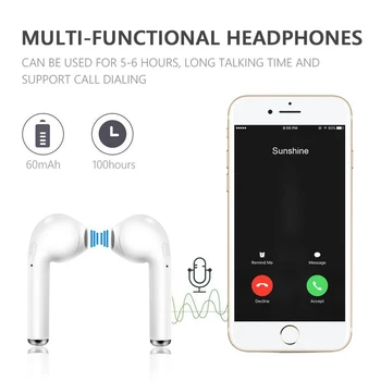 De Vânzare la cald I7s TWS Cască Bluetooth Stereo Căști fără Fir Bluetooth Căști În ureche Căști Pentru Telefon Inteligent xiao mi