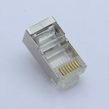 10buc 8P8C Cristal 8pini RJ45 Modular Plug de Rețea Rj-45 Conector Cablu Adaptor pentru Cat6 Rj45 Ethernet Cablu Prize Capete