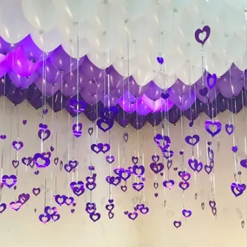 100buc Balon în formă de Inimă Paiete Pandantiv Decor Baloane Accesorii Sala de Nunta Decor Petrecere de Aniversare de Nunta Consumabile