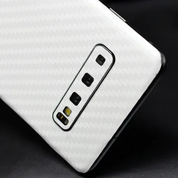 Pentru Samsung Galaxy S10 5G Plus S10e Capacul din Spate Înapoi Decal Pielea 3D Fibra de Carbon Telefon de Protecție Autocolant Film