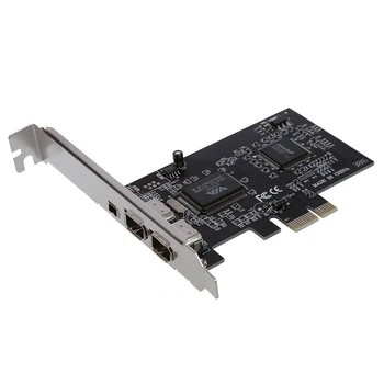 PCI Express x1 PCI-E FireWire 1394a IEEE1394 Controller Card-3 Port Pentru Desktop