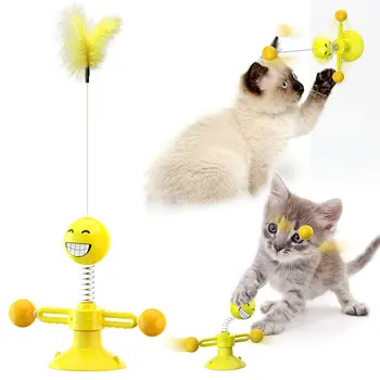 Pahar Leagăn Jucării pentru Pisici Pisoi Interactive Masina Echilibru Pisica Urmarind Jucarie Cu iarba matei Amuzant Produse pentru animale de Companie