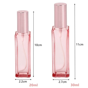 De sticlă Sticle de Spray 20ml 30ml a Crescut de Aur Profitabilă Reîncărcabile Atomizor de Călătorie Sticla de Parfum Fin de Ceață Pulverizator Sticla