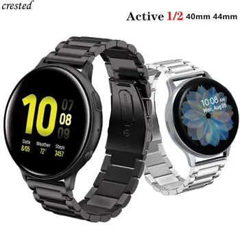 Banda din Oțel inoxidabil pentru Samsung Galaxy watch Activ 2/46mm/42mm curea de Viteze S3 Frontieră banda Huawei watch GT 2 bratara Active2