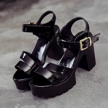 De Vară 2020 Platforma impermeabil Sandale cu platforma pentru Femei Pantofi cu Tocuri Înalte, Sandale Casual Solid sandalia feminina sapato