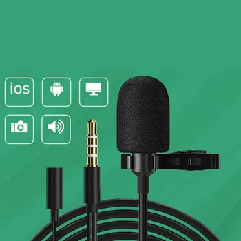 M50Plus Microfonul de tip Lavaliera 360 de Grade Omnidirectional de Preluare Microfon de 3,5 mm Joc pe Calculator Trăi K Cântec Microfon