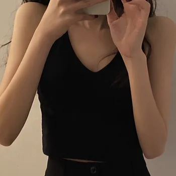 ATHVOTAR Noi Femei Culturilor Sus Sutien Stil coreean Rezervor de Top Sexy Backless Wireless cu Pad Piept Bralette-O Bucată de Lenjerie 2021