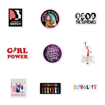 10/50 Buc/lot Feminismul Desene animate Inspiratie Fata Egalitatea Autocolant Pentru Carucior Copii Skateboard Bagaje Casca Caz Laptop
