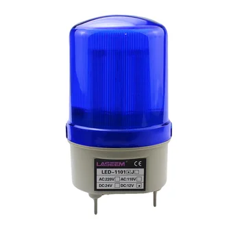 LED-1101 Rotativ rotativ LED strobe Alarma Lampa sirena galben albastru roșu verde LED lumina de avertizare voce de 12V, 24V, 110V 220V