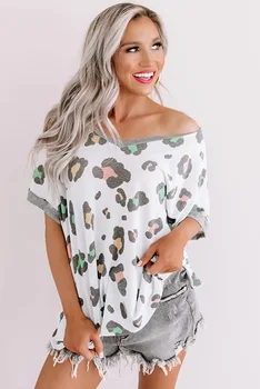 Noua Primavara-Vara Moda Doamnă frumoasă și de Calitate din Bumbac T-shirt Cu Dungi 2021 Pentru Vânzare