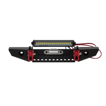 RC Masina Barei de protecție, din Metal Bara Fata cu Lumini LED pentru 1/10 TRX4、SCX10、90046 Control de la Distanță Mașini pe Șenile