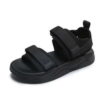 DLEK Doamnelor Pantofi și Sandale Confortabile Cârlig Buclă Solid de Culoare Negru Deschis Deget de la picior de sex Feminin Sandale Superficial Non-Alunecare de Femeie Pantofi