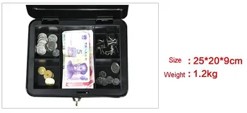 Protable Cheie Dulap Siguranță Acasă Magazin de Oțel Mini Caseta de Bani Securitate Cash box Cutie de Depozitare Ascunse de a bate Monedă Bijuterii