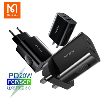 MCDODO PD 20W USB Încărcător Rapid de Încărcare Pentru iphone 12 Pro Max Macbook Samsung Redmi Quick Charge 3.0 Plug Încărcător de Telefon Mobil