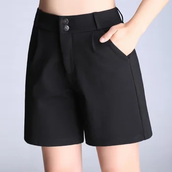 Pantaloni Scurți de vară Femei Casual cu Fermoar Fly pantaloni Scurti de Genunchi Lungime pantaloni Scurți Pentru Femei Office Lade Supradimensionat Plus Dimensiune 7XL