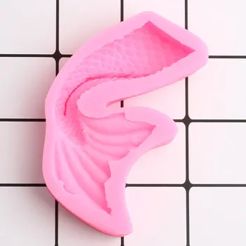 3D Coada de Sirena Matrite din Silicon pentru Prajitura Topper Fondante Mucegai DIY Petrecere Tort Decorare Bomboane de Lut Ciocolata Gumpaste Matrite