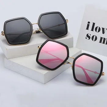 Q Unisex ochelari de Soare de Designer de Brand de Lux Poligon de Conducere Ochelari Gafas Oculos De Sol Mare Cadru de Conducere UV400 Ochelari Gafas