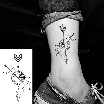 Impermeabil Tatuaj Temporar Autocolante Busola Fals Tatuaj Body Art Flash Tatuaj Tatouage Braț Mâna Înapoi Piciorul Tato Pentru Fata Femei Bărbați