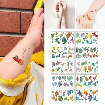 10buc Copii Tatuaj Set de Autocolant rezistent la apa Drăguț Tatuaj Temporar Autocolant de Crăciun pentru Copii de Ziua Îndrăgostiților Minunat animal Tatuaj