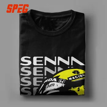 Cel Mai bun Moment Ayrton Senna Barbati Tricouri Unic Tricou cu Maneci Scurte T-Shirt Echipajul Gât Bumbac Plus Dimensiune Îmbrăcăminte