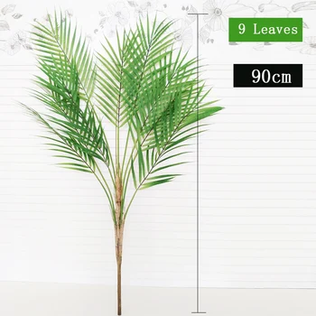 96cm 13 Capete Tropicale Artificiale Palm Copac Mare de Plante Frunze Fals Frunze de Palmier de Plastic Monstera Frunze pentru Decorarea Biroului