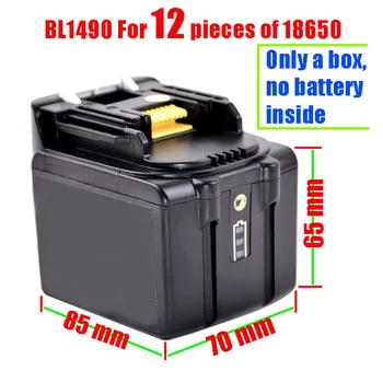 BL1490 Baterie Li-ion cutie de Plastic de Protecție de Încărcare Circuit PCB LED 9Ah Eticheta LXT400 BL1430 BL1460 Pentru MAKITA 14,4 V