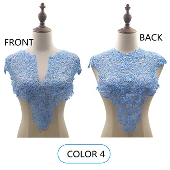 1BUC PENTRU 16 Culoare Nouă brodate solubil în apă rochie de dantelă accesorii DIY rochie de dantelă Dantelă Gât Vânzare Pentru 1 Buc
