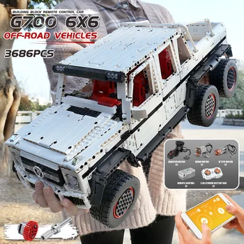 Mucegai Regele 13061 high-tech Motorizate G700 6x6 SUV, Camion, Vehicul Blocuri Caramizi Model de Masina pentru Copii