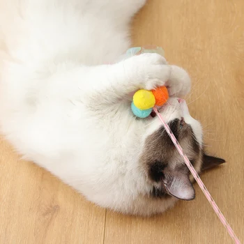 KIMPETS Simulare Fluture Zână Cat Stick Pisică Jucărie Amuzant Pisica Stick Pisoi Consumabile Pene Pisoi Luptă pentru animale de Companie Pisica Stick