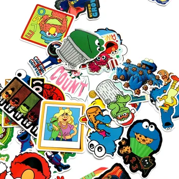 50pcs/lot Sesame Street Scrapbooking Autocolante /Autocolant Decorativ /DIY Meșteșug Albume Foto Copii Cadou de Ziua Favoarea Partidului