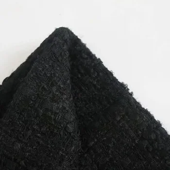 Za Sacouri Femei Costume Negre Jachete Set Birou Doamnelor haine de Lucru Tinuta Culturilor Topuri Haine Mâneci Lungi Dublu Rânduri de Primăvară TRF