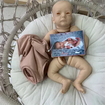 19Inch Renăscut Kit Cu COA Ana Creatived DIY Copil Nou-născut Neterminate Renăscut Papusa Baby Kit de Piese