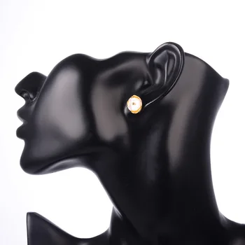 Shineland Baroc Perla Naturala De Culoare De Aur Cercul Stud Cercei Pentru Femeile De Metal Moda Bijuterii De Epocă De Înaltă Calitate 2021 Cadou