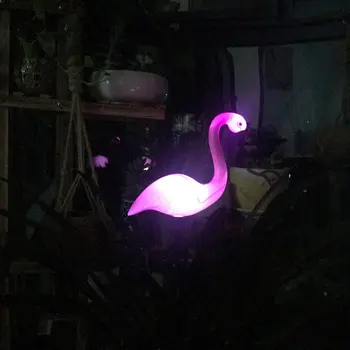 3PCS Led Flamingo rezistent la apa Lumina Solară Lawn în aer liber, Decoratiuni de Gradina Gradina de Lumina Podea Cu Peisaj de Lumini