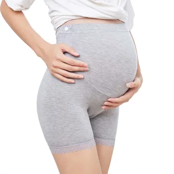 Femeile Gravide Belly Pantaloni Scurți În Afara Purta Vara Scurte De Design Jambiere Maternitate Culoare Solidă Abdomen De Siguranță Pantaloni Scurți Confortabil