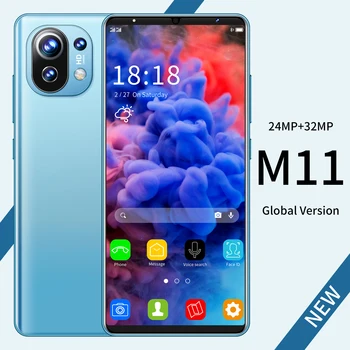 2021 New Sosire M11 Ieftin Telefon Inteligent 6GB RAM 128GB ROM 6.1 Inch, 1440*3200 Dual SIM 10 Core MTK6889 ID-ul de Amprente Telefon Mobil