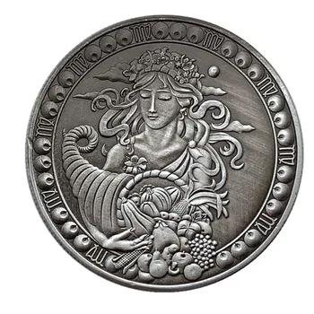 Fierbinte Douăsprezece Constelații De Epocă Imitație Moneda De Argint Antic Relief Comemorative De Vacanță Cadou De Colectie Monede