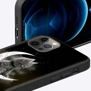 Bulldog francez de Caz Pentru Apple iPhone 12 11 XR Pro 7 X XS Max 8 6 6S Plus SE 2020 5 5S 12mini Fundas Negru husă Moale