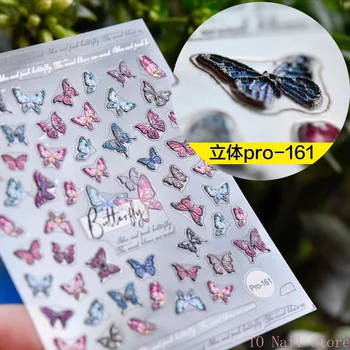 1 pcs3D relief pulover fluture floare scrisori și alte unghii autocolante de unghii de moda de design decorative decalcomanii